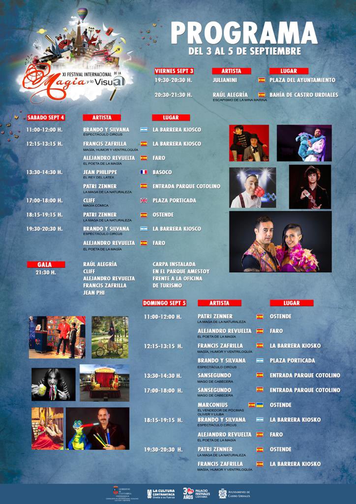 Programa completo XI Festival Internacional de la Magia y lo Visual en Castro Urdiales