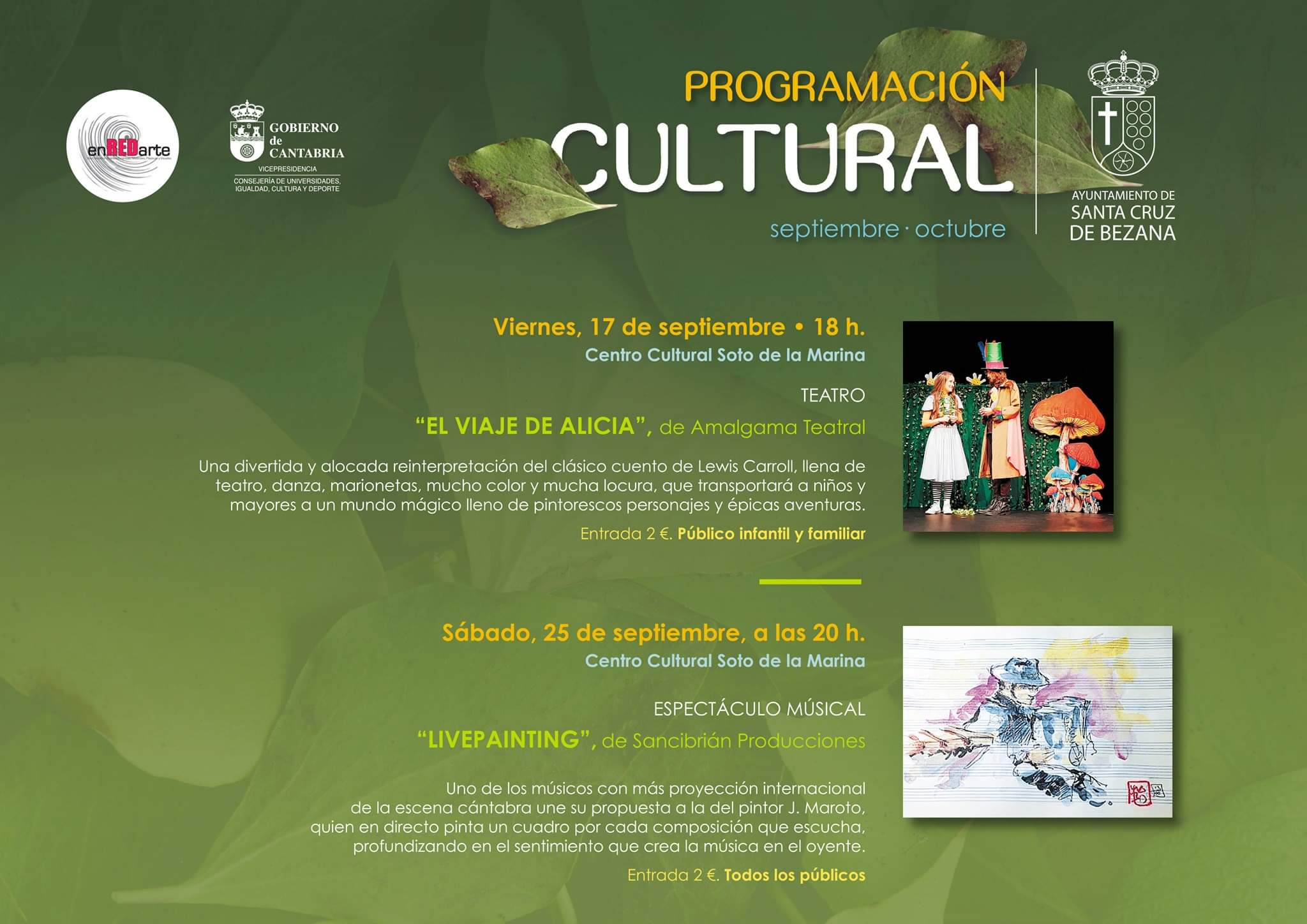 Programación Cultural – Ayuntamiento Santa Cruz de Bezana