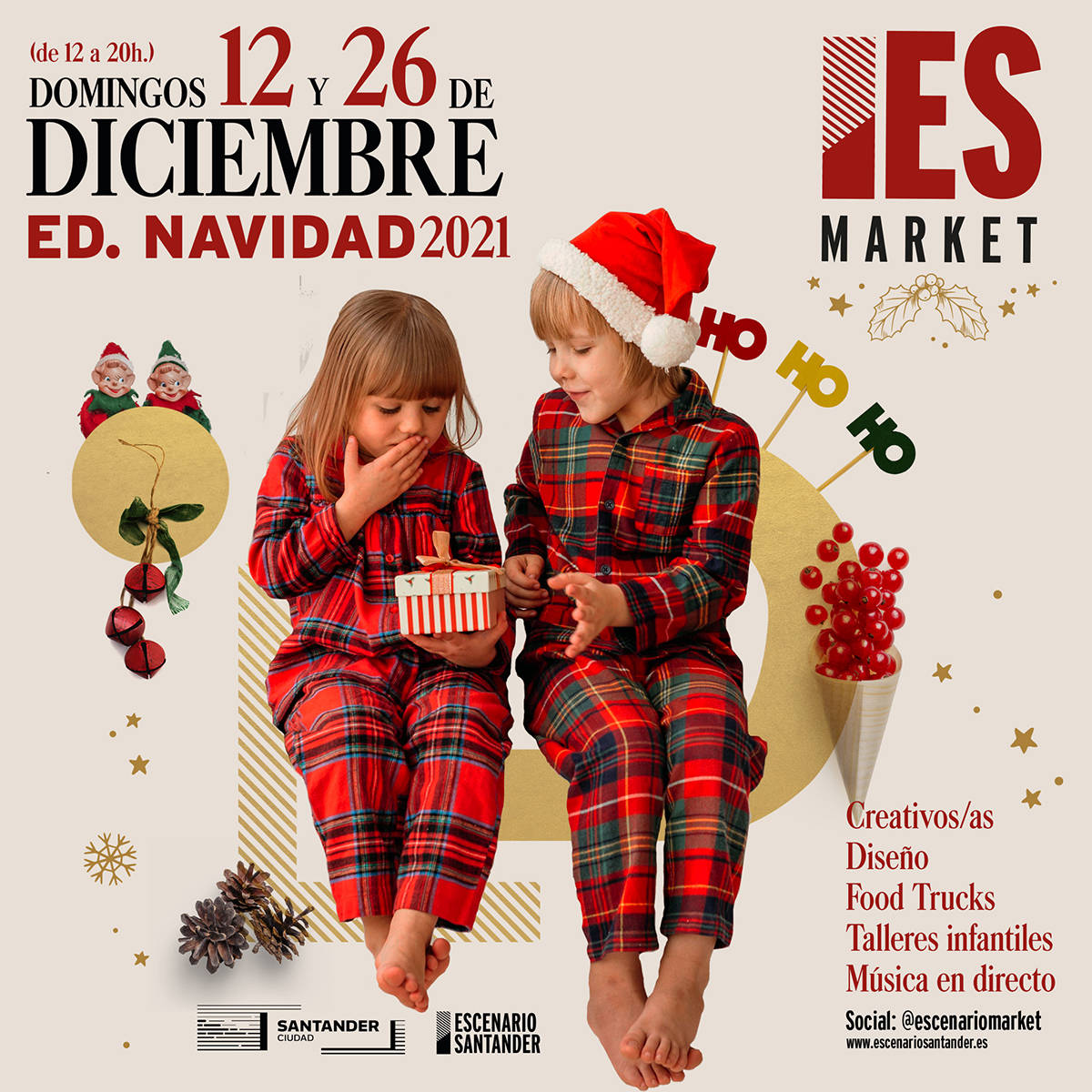 Escenario Market Navidad 2021 en Escenario Santander