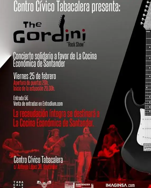 Concierto solidario de The Gordini a favor de la Cocina Económica