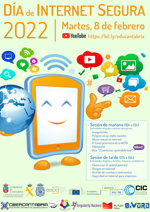 Programa actividades Día de Internet Segura 2022