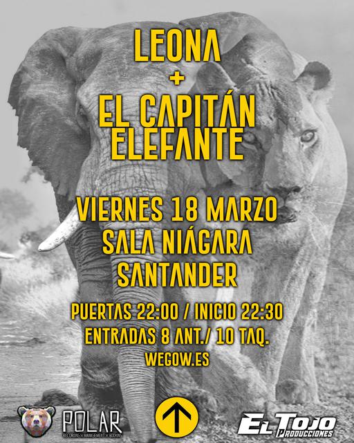 Leona + El Capitán Elefante en Santander