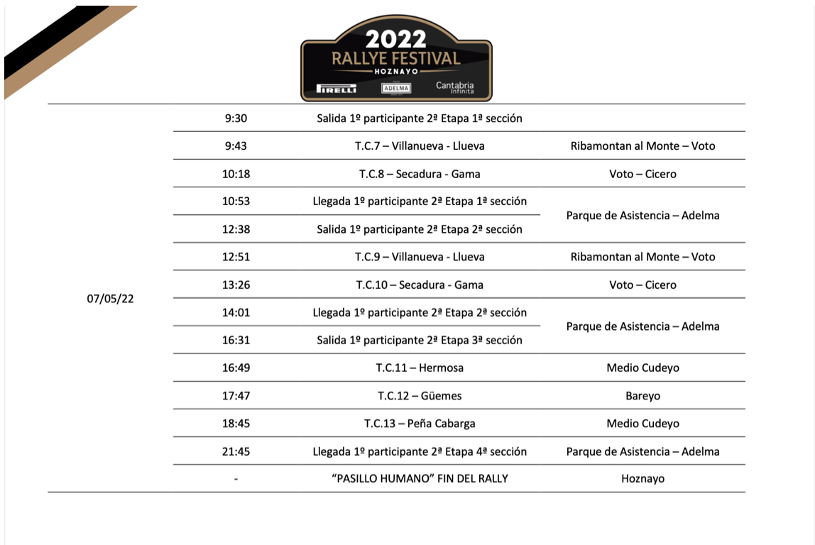 Programa Rallye Festival Hoznayo 2022 - 02