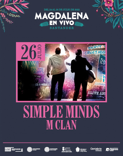Concierto de SIMPLE MINDS + MCLAN en Santander 2022