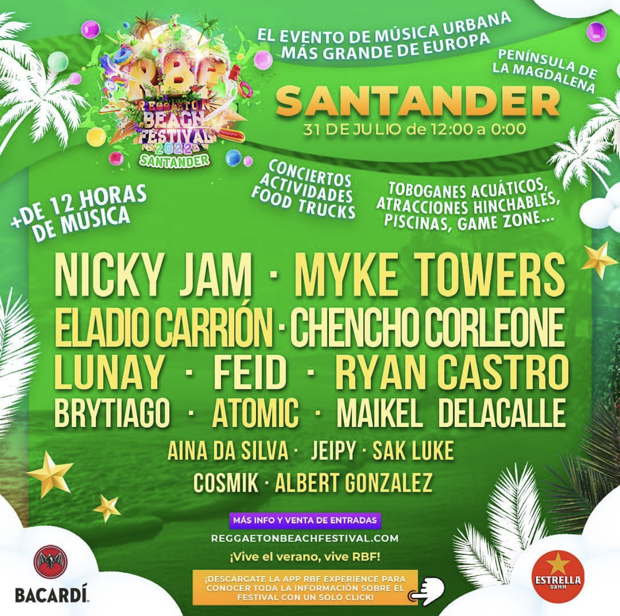 Reggaeton Beach Festival Santander – RBF 2022