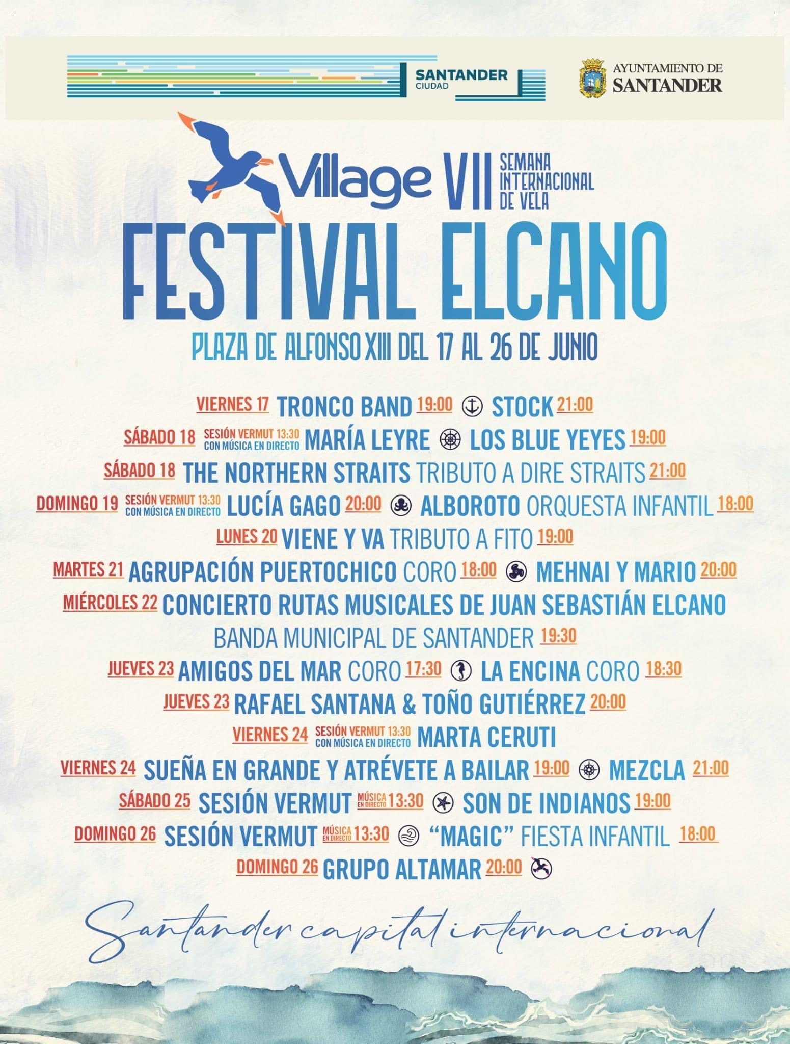 Programa Festival Elcano – Semana Internacional de Vela de Santander 2022