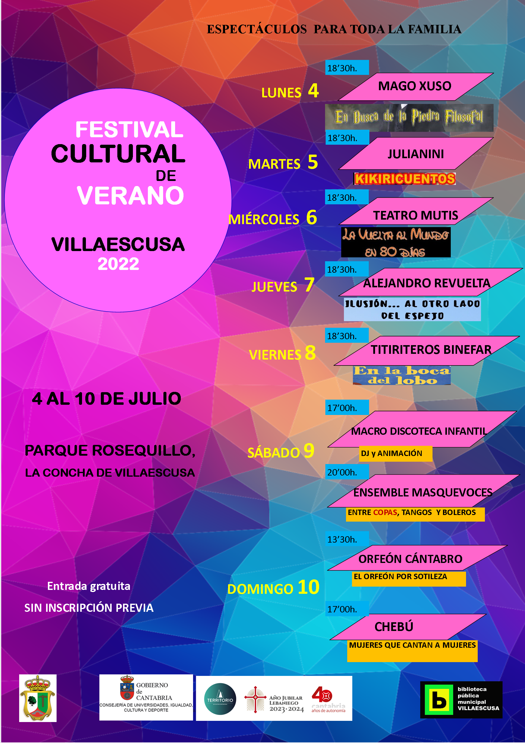 III FESTIVAL CULTURAL DE VERANO DE VILLAESCUSA 2022