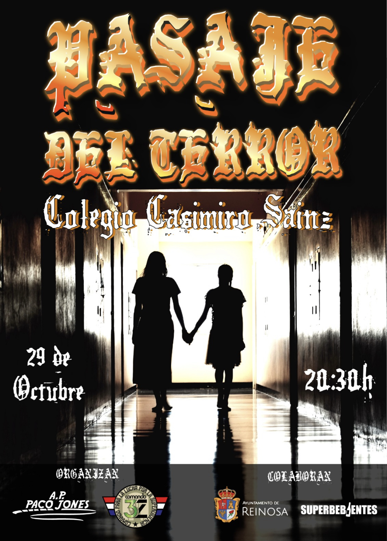 Pasaje del Terror 2022 en el Colegio Casimiro Sainz de Reinosa