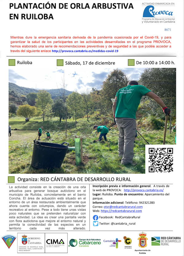 PLANTACIÓN DE ORLA ARBUSTIVA EN RUILOBA