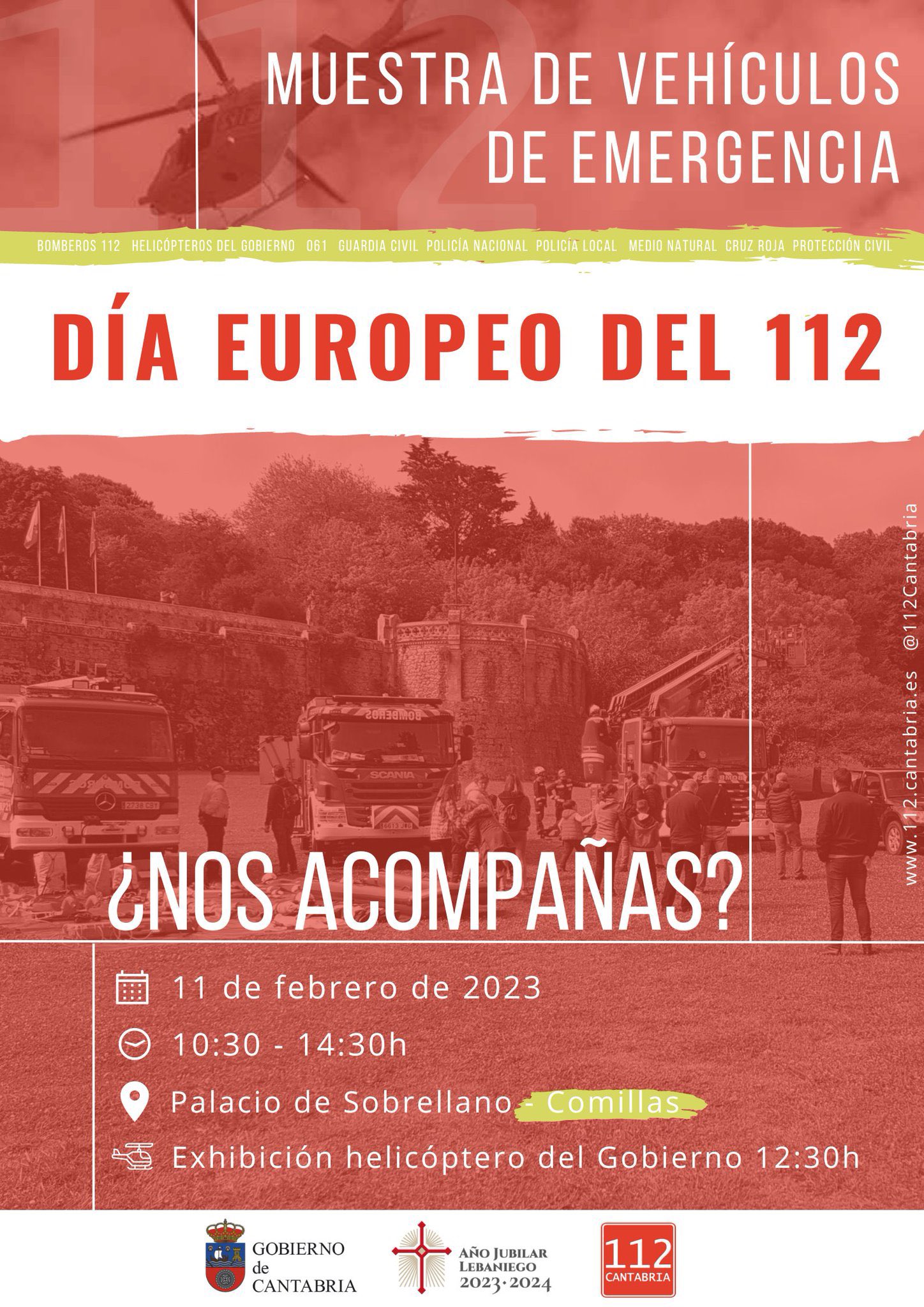 Muestra de Vehículos de Emergencia – Día Europeo del 112 en Comillas