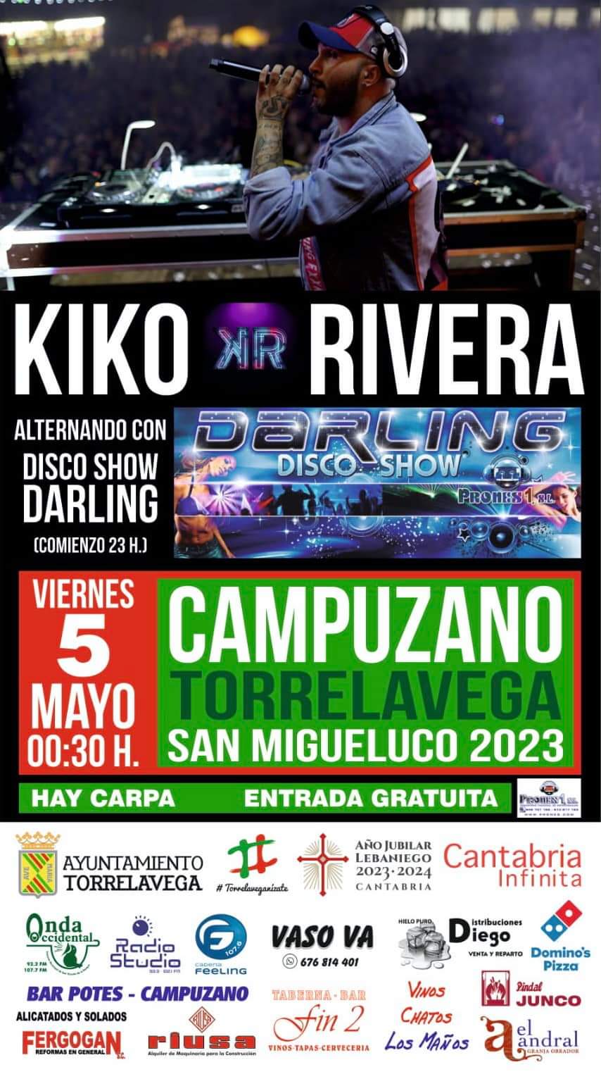 Actuación de Kiko Rivera en Campuzano – Torrelavega