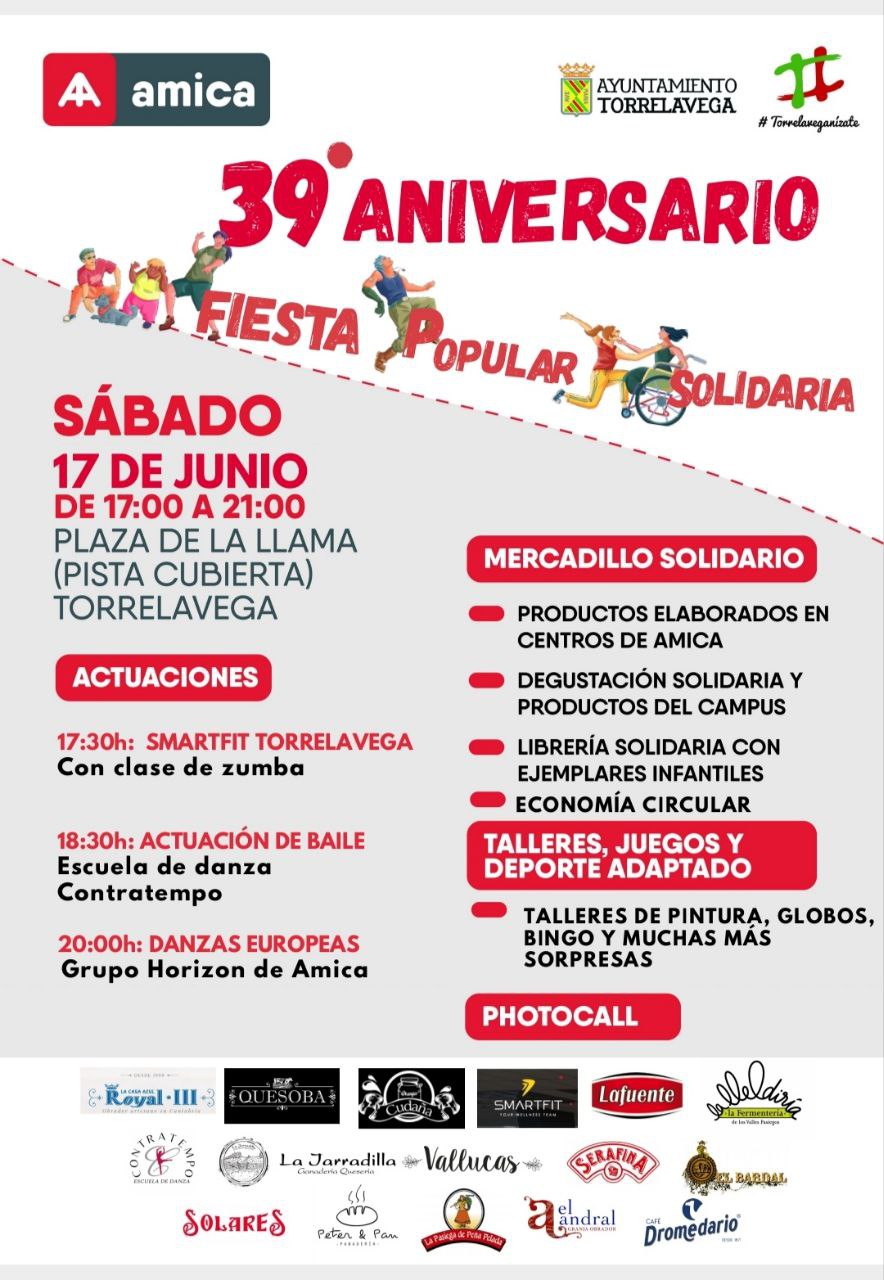 Fiesta Popular Solidaria 39º Aniversario de AMICA