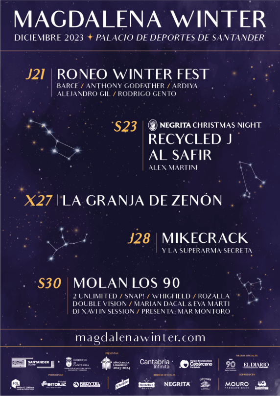 Festival Magdalena Winter 2023 – Cartel, entradas y horarios