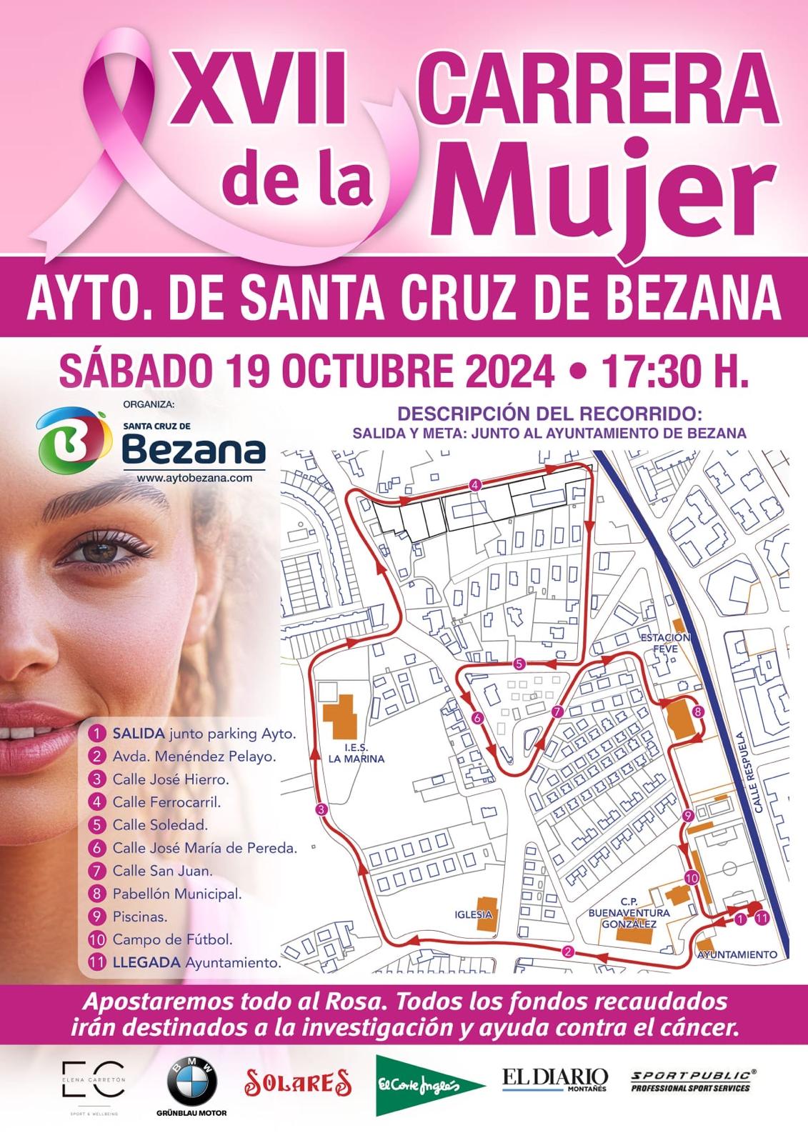 Santa Cruz de Bezana acogerá la XVII Carrera de la Mujer