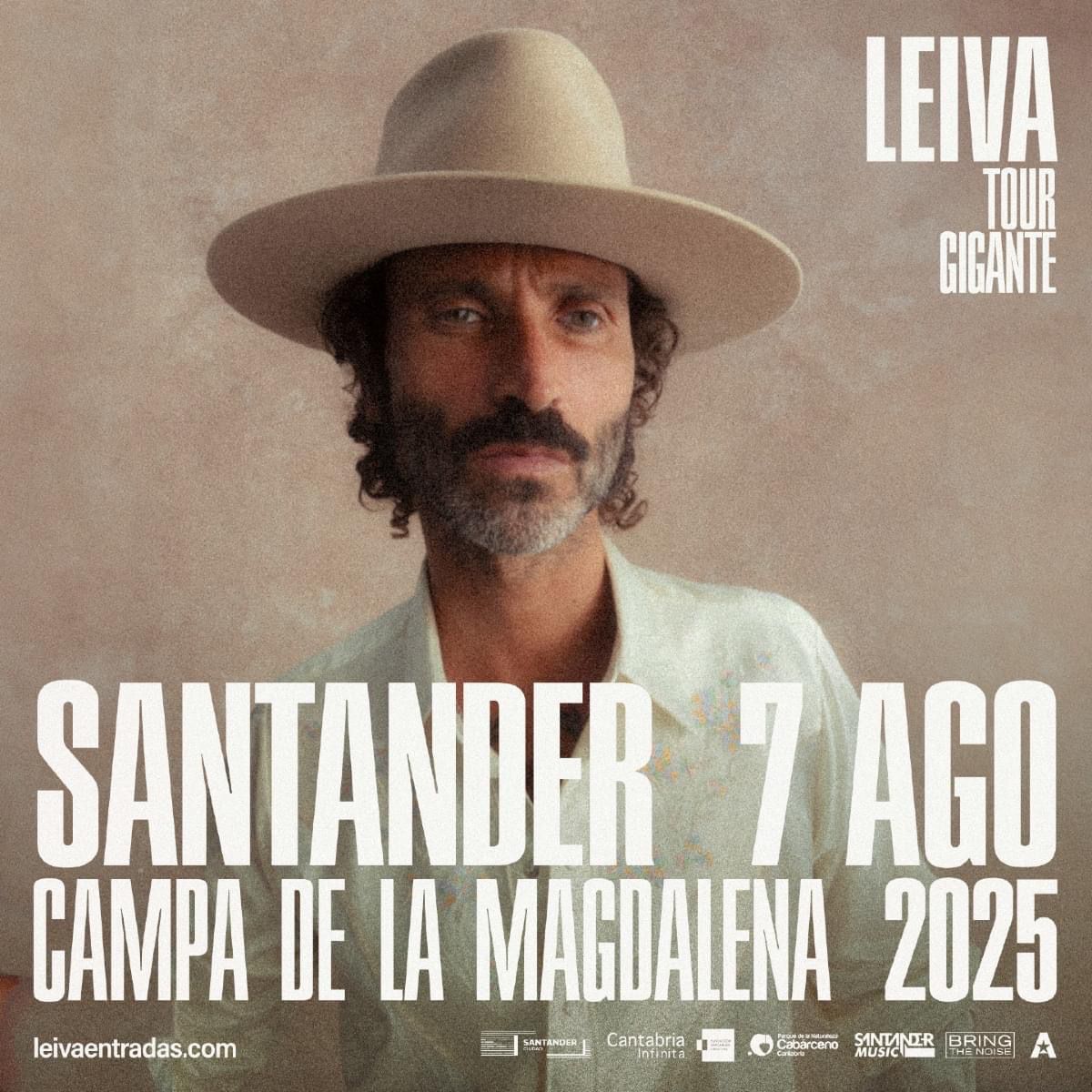 🎤 Leiva llega a Santander en su Tour Gigante 2025 🎤