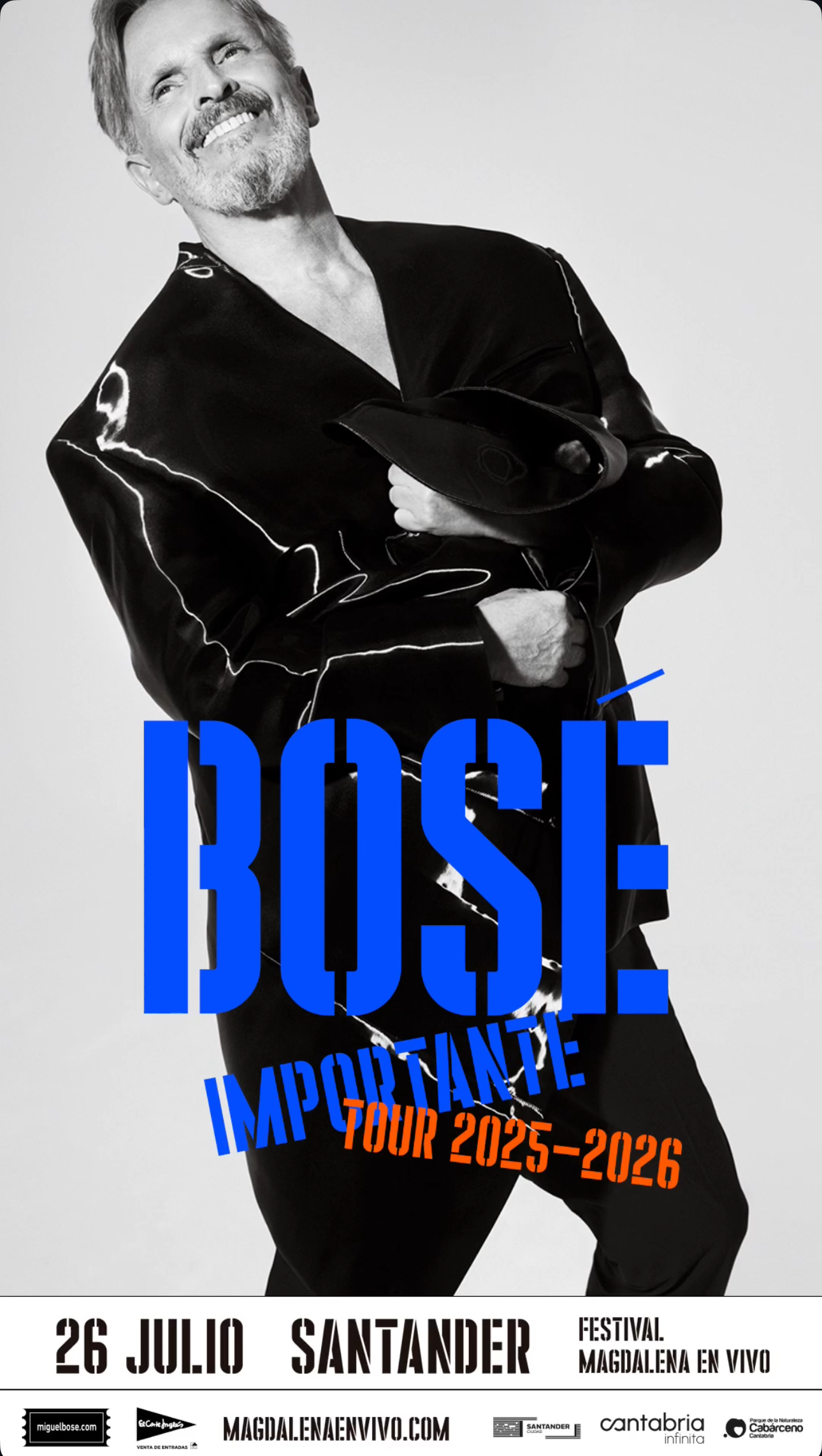 Concierto de Miguel Bose en Santander 2025