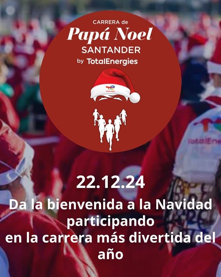 Carrera de Papá Noel en Santander 2024
