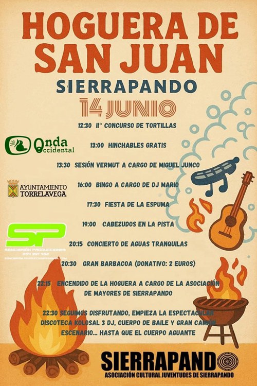 Hoguera de San Juan en Torrelavega 2025