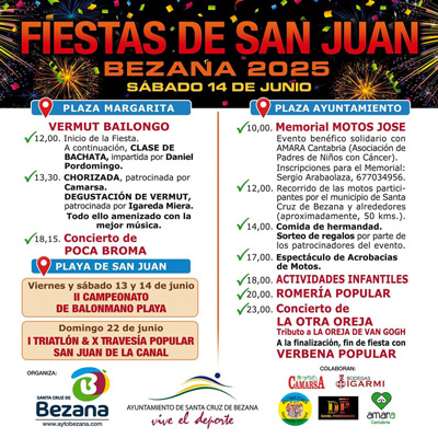 Hoguera de San Juan en Bezana 2025