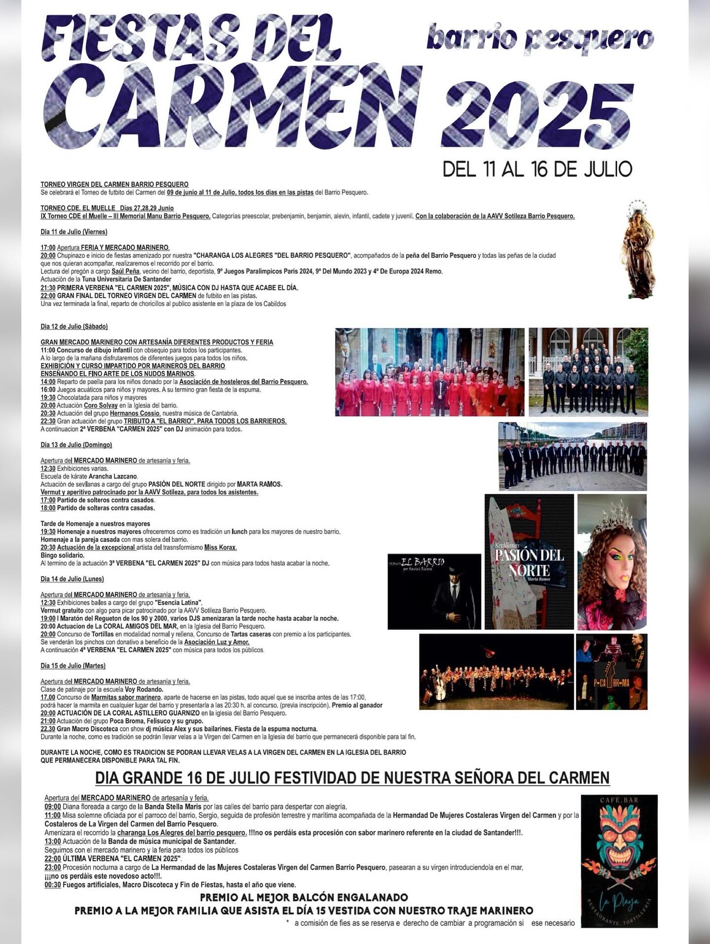 Fiestas del Carmen en el Barrio Pesquero 2025