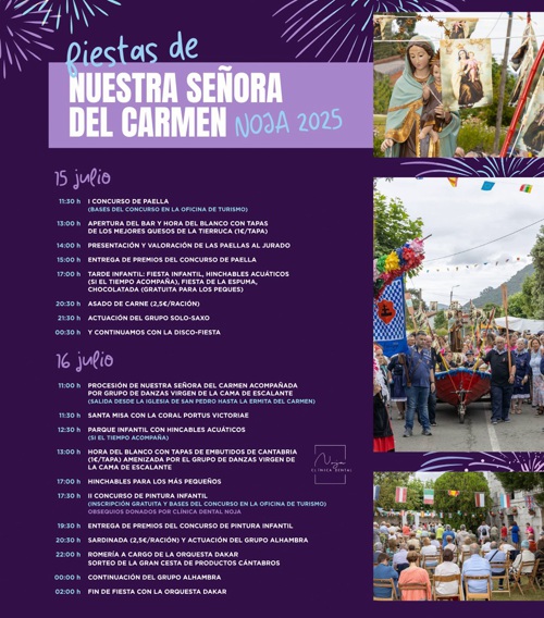 Fiestas de la Virgen del Carmen 2025 en Noja