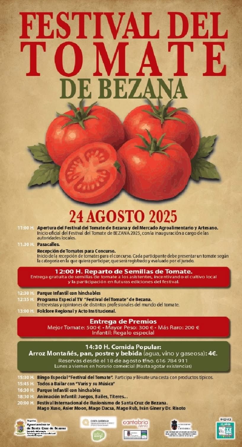 Festival del Tomate en Santa Cruz de Bezana 2025