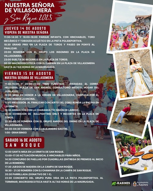 Fiestas de Nuestra Señora de Villasomera y San Roque 2025