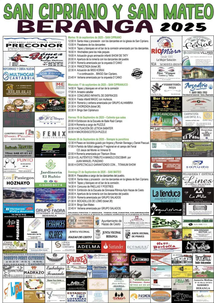 Fiestas de Beranga 2025