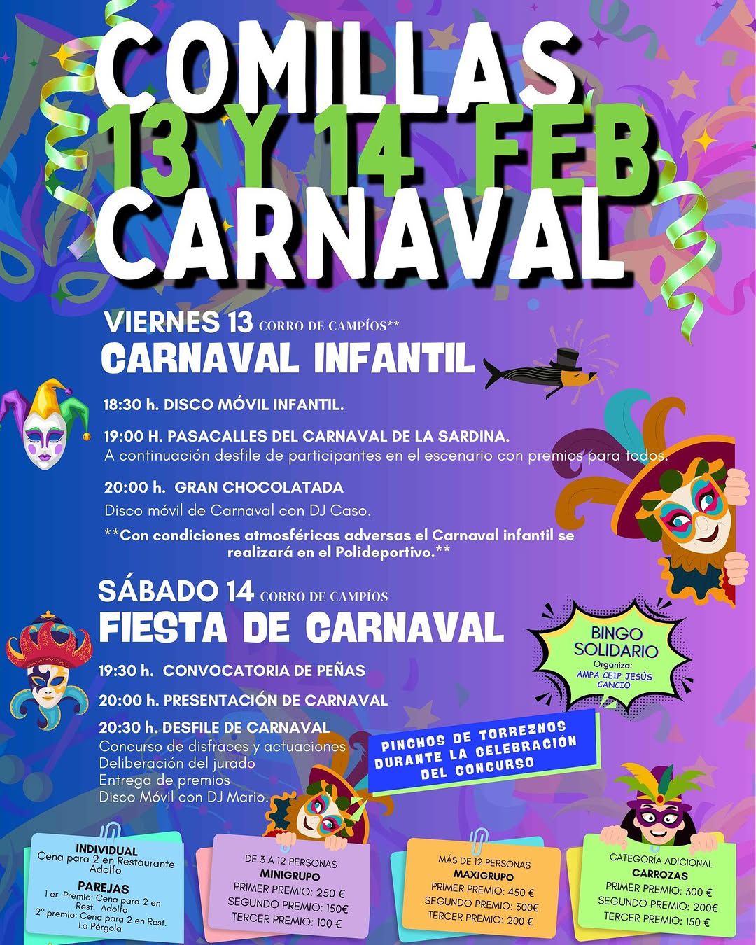 Carnavales de Comillas 2026