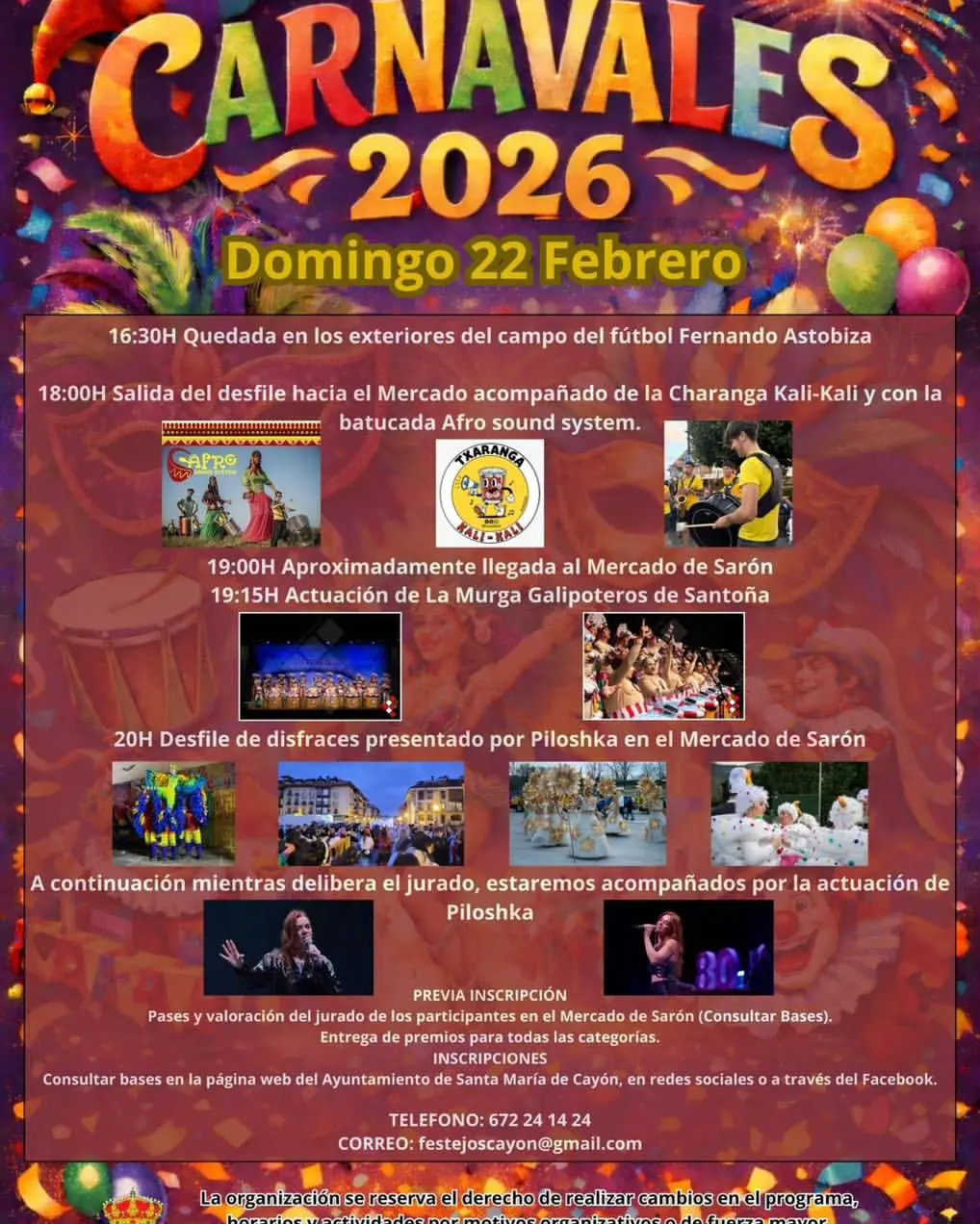 Santa María de Cayón Carnaval 2026