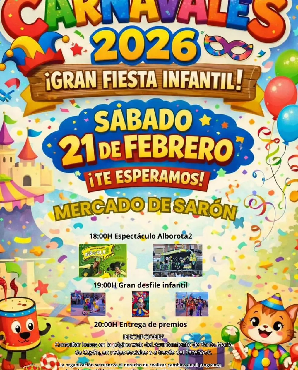 Carnaval infantil de Sarón 2026