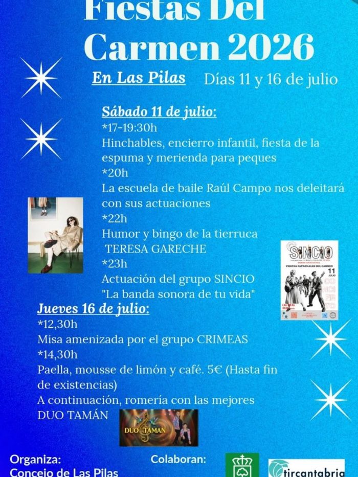 Fiestas del Carmen en Las Pilas 2026